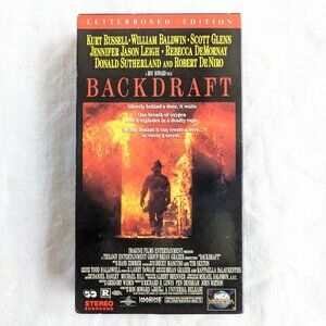 3/$15 Backdraft (1991) VHS Movie, Kurt Russell William Baldwin letterbox edition